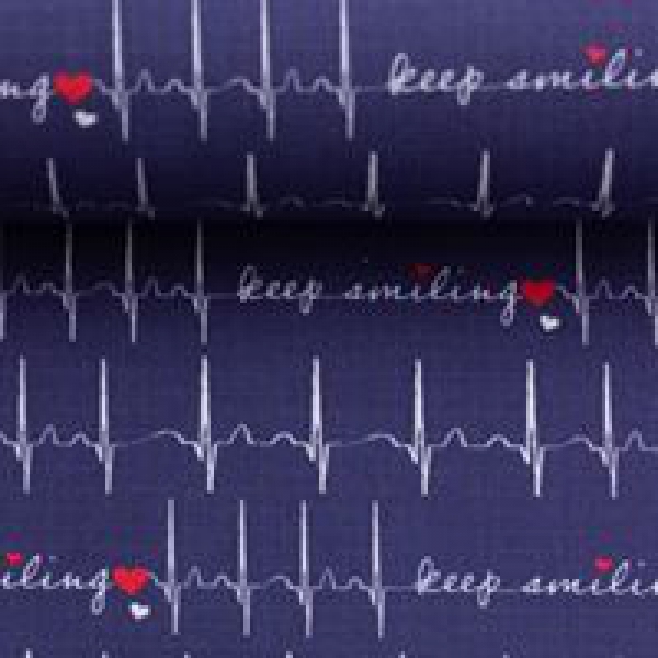 Jersey Keep Smiling EKG blau