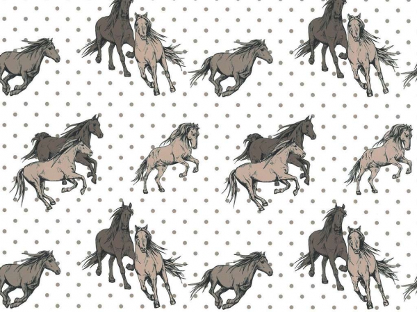 Baumwolldruck  Pferdewelt