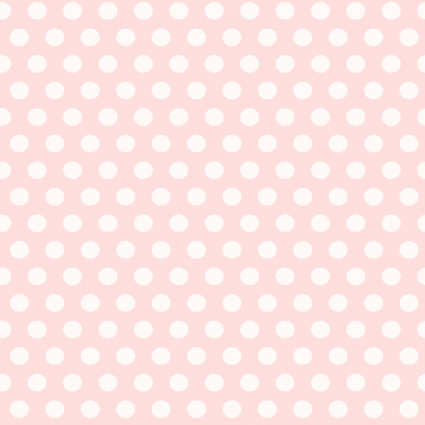 Baumwolldruck  Punkte weiß auf rosa