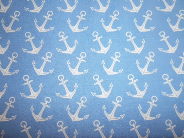 Baumwolle Toni Anker blau