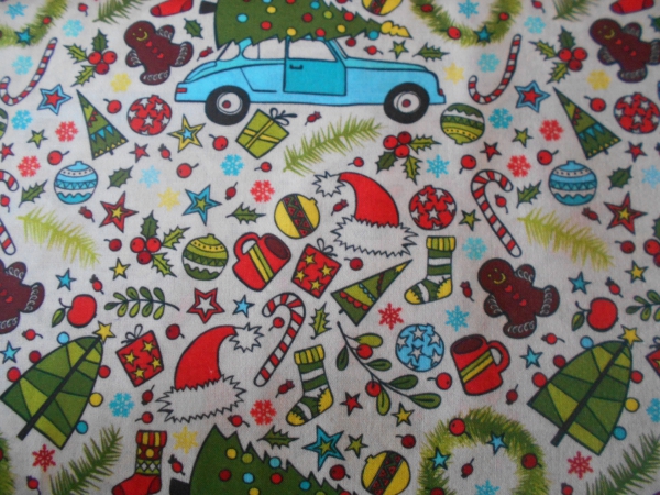 Baumwolldruck  Xmas Winterholiday