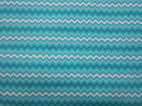 Baumwolldruck Zacken mint