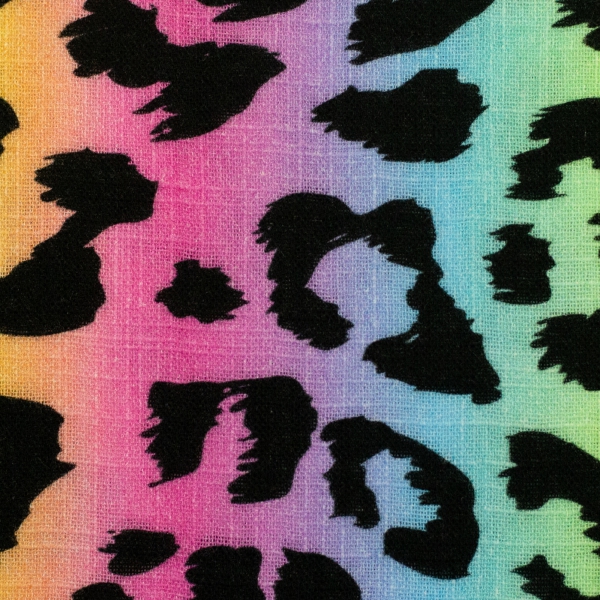 Musselin Adele Leo schwarz/bunt