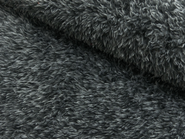 Micro Fleece uni melliert dunkelgrau