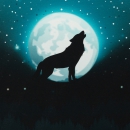 Wolf Moon 2.0 by lycklig design 100747 petrol