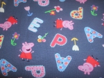 Jersey Peppa Pig  Buchstaben auf grau